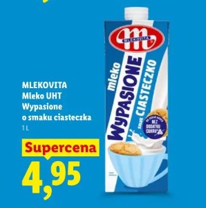 MLEKOVITA Mleko UHT Wypasione o smaku ciasteczka