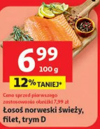Łosoś norweski świeży filet, trym D