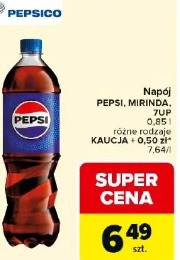 Napój Pepsi, Mirinda, 7up