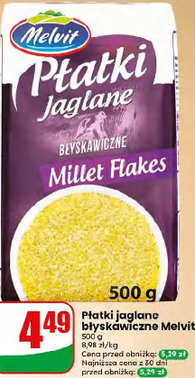 Płatki jaglane błyskawiczne Melvit