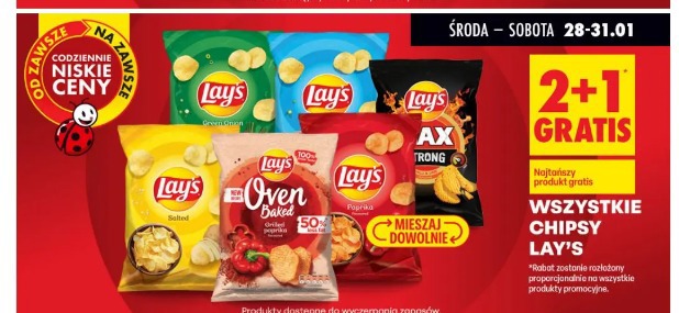 Wszystkie chipsy Lay's