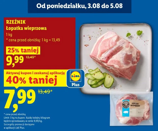 Rzeźnik Łopatka wieprzowa 