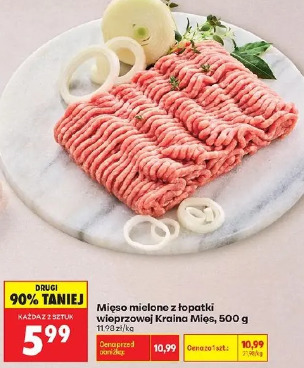 Mięso mielone z łopatki wieprzowej Kraina Mięs