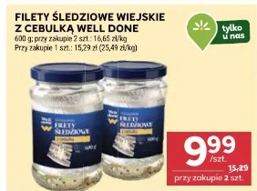 Filety śledziowe wiejskie z cebulką Well Done