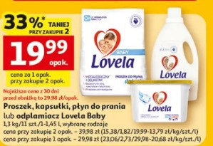 Proszek, kapsułki, płyn do prania lub odplamiacz Lovela Baby