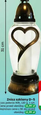Znicz szklany D-5