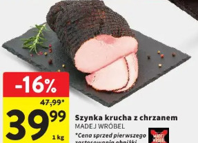 Szynka krucha z chrzanem Madej Wróbel