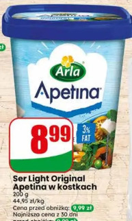 Ser Light Original Apetina w kostkach