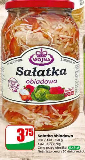 Sałatka obiadowa Wojna