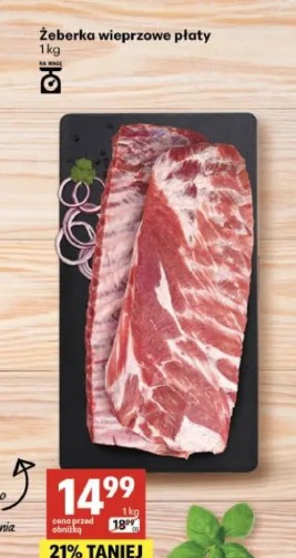 Żeberka wieprzowe płaty