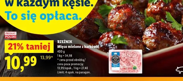 Rzeźnik Mięso mielone z karkówki