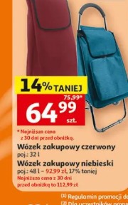 Wózek zakupowy niebieski Actuel