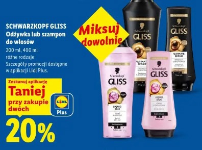 Schwarzkopf Gliss Odżywka lub szampon do włosów