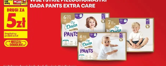 Wszystkie pieluchomajtki Dada Pants Extra Care