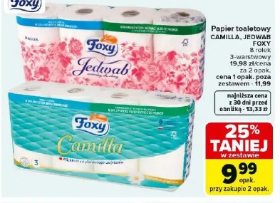 Papier toaletowy Camilla, Jedwab FOXY