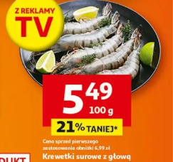 Krewetki surowe z głową