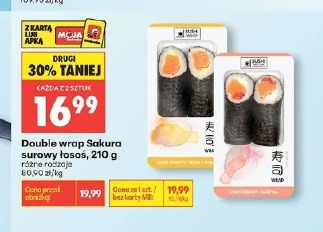 Double wrap Sakura surowy łosoś