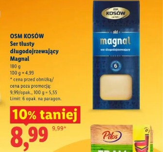 OSM Kosów Ser tłusty długodojrzewający Magnal