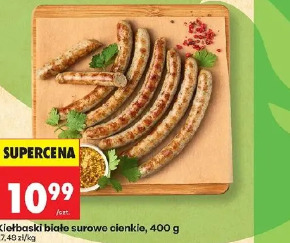 Kiełbaski białe surowe cienkie