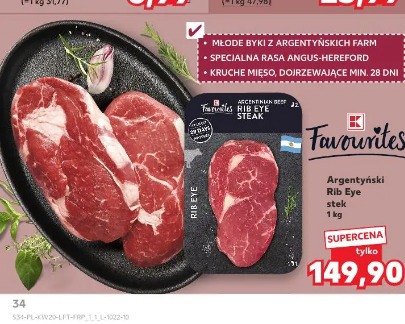Argentyński Rib Eye stek