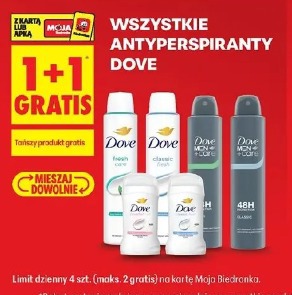Wszystkie antyperspiranty Dove