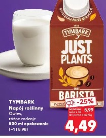 Tymbark Napój roślinny Ows, barista