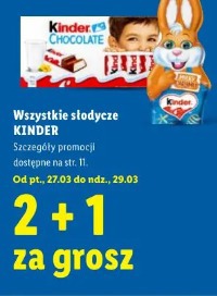 Wszystkie słodycze Kinder