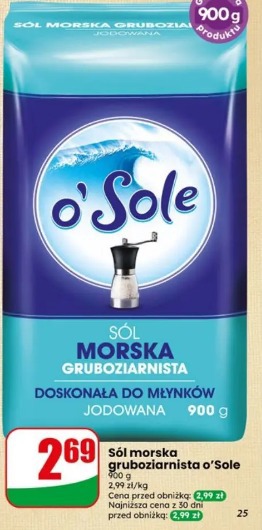 Sól morska gruboziarnista o’Sole