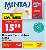 Kostka z fileta mintaja