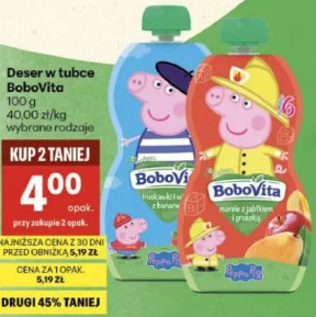 BoboVita deser w tubce
