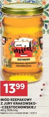 Miód rzepakowy z Jury Krakowsko-Częstochowskiej