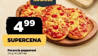 Focaccia pepperoni