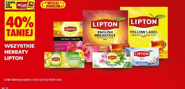 Wszystkie herbaty Lipton