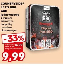 Countryside Let's BBQ Grill jednorazowy z węglem drzewnym