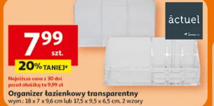 Organizer łazienkowy transparentny ACTUEL