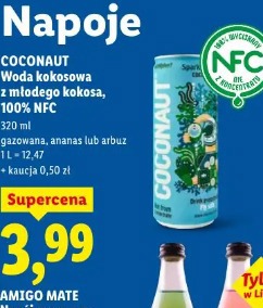 Coconut Woda kokosowa z młodego kokosa, 100% NFC