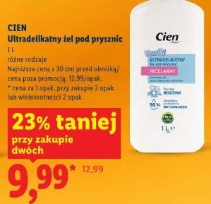 Cien Ultradelikatny żel pod prysznic