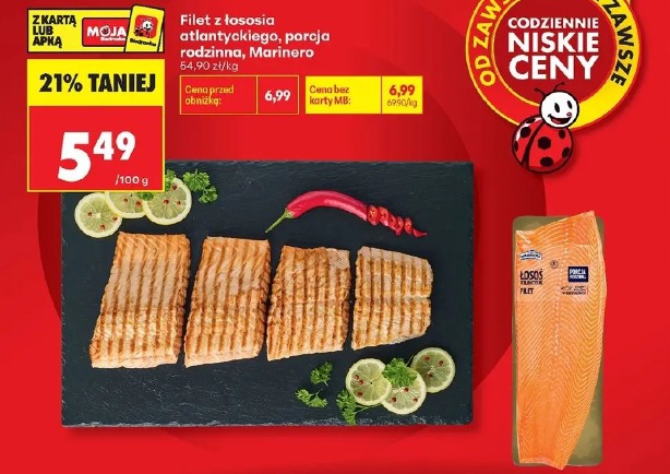 Filet z łososia atlantyckiego, porcja rodzinna Marinero