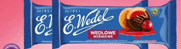 Biszkopty z galaretką wiśniową Wedlowe Wedel