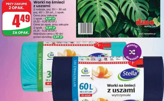 Worki na śmieci z uszami