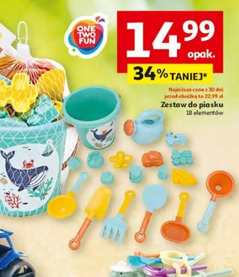 One Two Fun zestaw do piasku 18 elementów