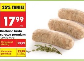 Kiełbasa biała surowa premium
