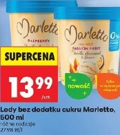 Lody bez dodatku cukru Marletto, 500 ml