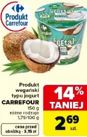 Produkt wegański typu jogurt CARREFOUR