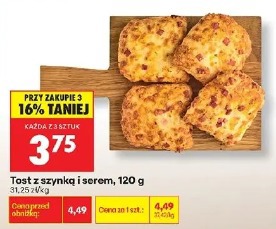 Tost z szynką i serem