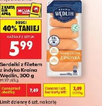 Serdelki z filetem z indyka Kraina Wędlin