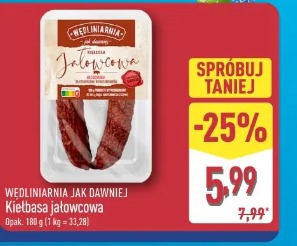 Wędlinarnia jak dawniej Kiełbasa jałowcowa