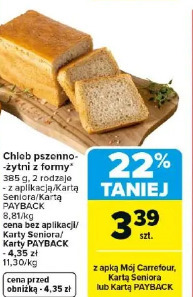 Chleb pszenno-żytni z formy