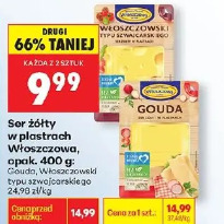 Ser żółty w plastrach Włoszczowa