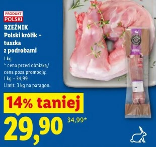 Rzeźnik Polski królik – tuszka z podrobami